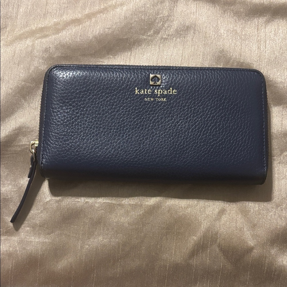 Kate Spade Midnight Blue Leather Wallet